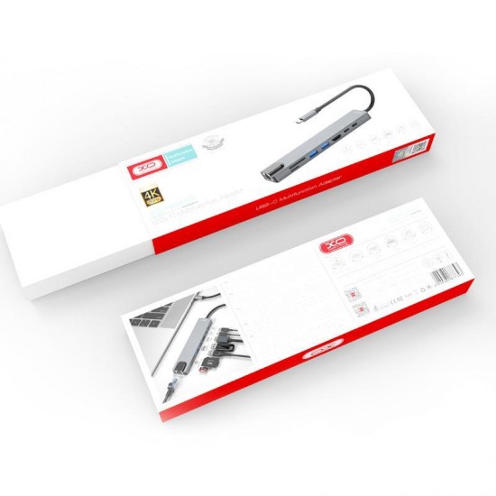 XO HUB003 USB-C HUB 8 in 1
