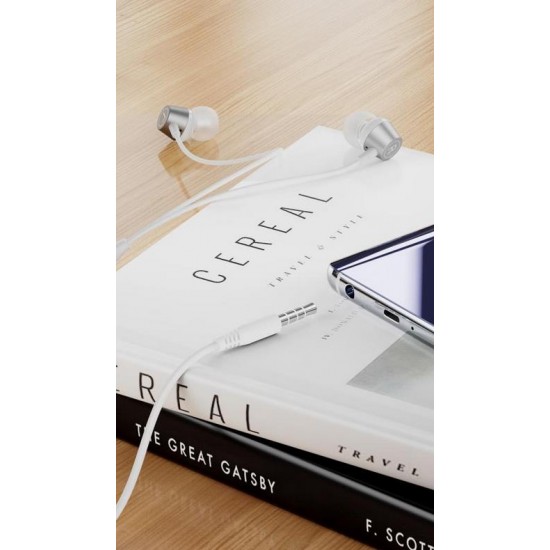 XO EP59 IRONMAN ΑΚΟΥΣΤΙΚΑ HANDSFREE 3.5MM, ΛΕΥΚΟ