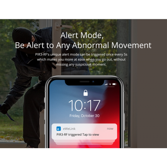 SONOFF ΑΙΣΘΗΤΗΡΑΣ ΚΙΝΗΣΗΣ PIR3 - RF