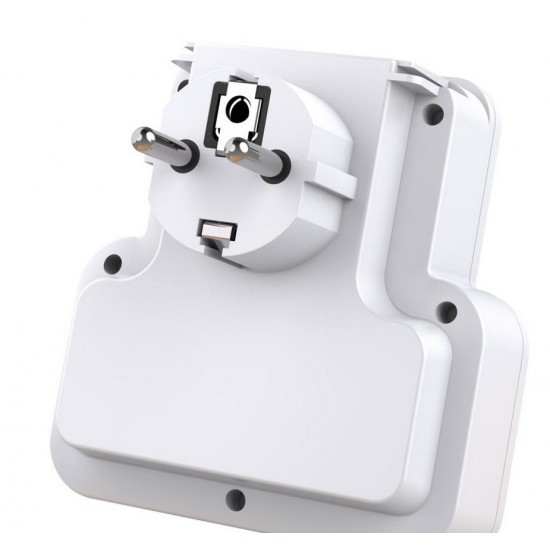 XO WL09 ΠΟΛΥΜΠΡΙΖΟ ΣΟΥΚΟ ΜΕ 2 ΘΕΣΕΙΣ ΚΑΙ 2 ΘΥΡΕΣ USB KAI ΝΥΧΤΕΡΙΝΟ ΦΩΣ