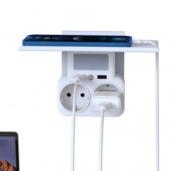 XO WL09 ΠΟΛΥΜΠΡΙΖΟ ΣΟΥΚΟ ΜΕ 2 ΘΕΣΕΙΣ ΚΑΙ 2 ΘΥΡΕΣ USB KAI ΝΥΧΤΕΡΙΝΟ ΦΩΣ