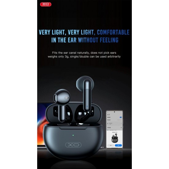 XO X13 MAGIC RING BLUETOOTH ΑΚΟΥΣΤΙΚΑ, TWS, ΜΑΥΡΟ