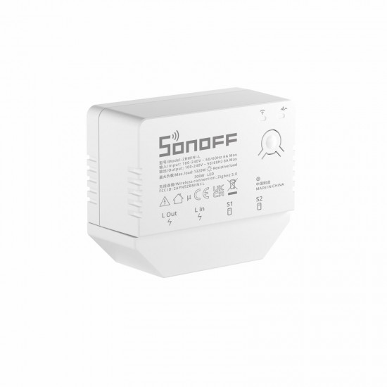 SONOFF SMART ΔΙΑΚΟΠΤΗΣ ΧΩΡΙΣ ΟΥΔΕΤΕΡΟ ZBMINI-L, ZIGBEE