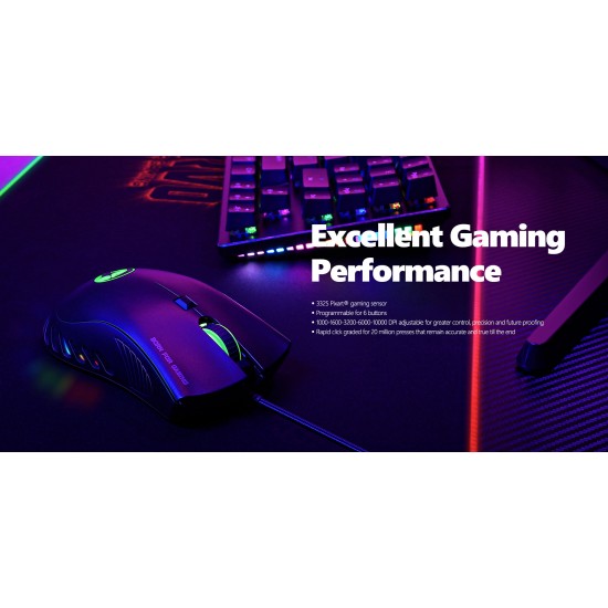 MARVO G985 ΕΝΣΥΡΜΑΤΟ GAMING ΠΟΝΤΙΚΙ, 10.000dpi