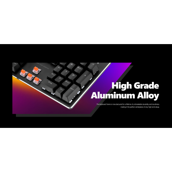 MARVO KG945 GAMING RGB ΜΗΧΑΝΙΚΟ ΟΠΤΙΚΟ ΠΛΗΚΤΡΟΛΟΓΙΟ, ΑΛΟΥΜΙΝΙΟΥ