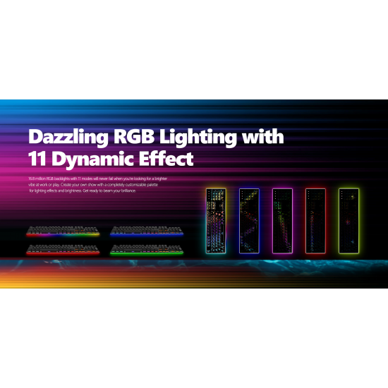 MARVO KG945 GAMING RGB ΜΗΧΑΝΙΚΟ ΟΠΤΙΚΟ ΠΛΗΚΤΡΟΛΟΓΙΟ, ΑΛΟΥΜΙΝΙΟΥ