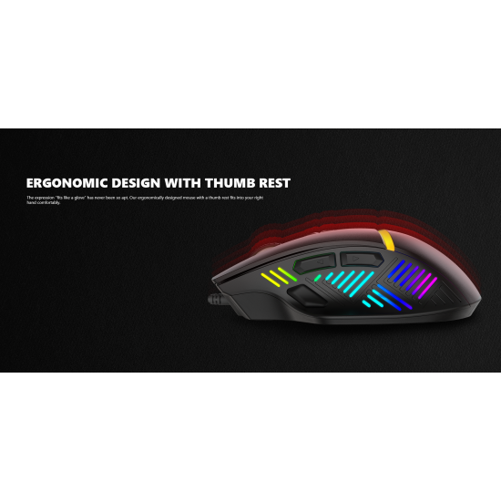 MARVO M791W ΑΣΥΡΜΑΤΟ GAMING ΠΟΝΤΙΚΙ, 10.000DPI