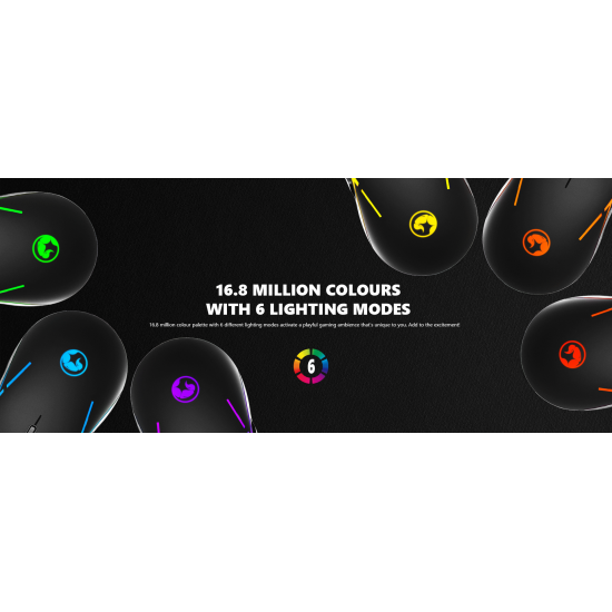 MARVO G924 ΕΝΣΥΡΜΑΤΟ GAMING ΠΟΝΤΙΚΙ, 10.000DPI