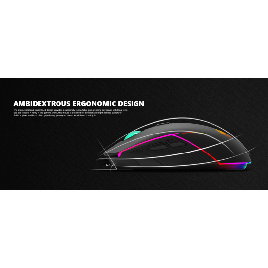 MARVO G924 ΕΝΣΥΡΜΑΤΟ GAMING ΠΟΝΤΙΚΙ, 10.000DPI