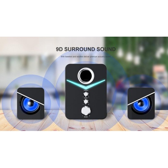 HAVIT ΗΧΕΙΑ SF123BT 2.1 ΜΕ LED, BLUETOOTH