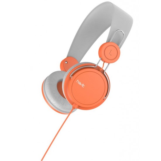 HAVIT ΑΚΟΥΣΤΙΚΑ HV-H2198d, ΔΙΧΡΩΜΑ ΓΚΡΙ/ΠΟΡΤΟΚΑΛΙ