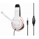 GEMBIRD HEADSET ΛΕΥΚΟ/ΚΟΚΚΙΝΟ MHS-003
