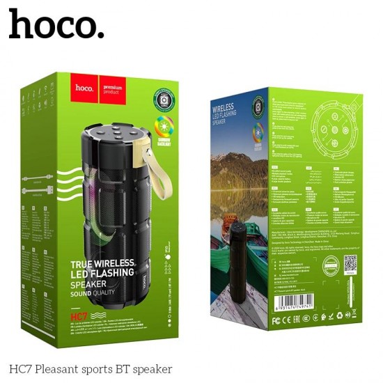 HOCO HC7 PLEASANT SPORTS ΗΧΕΙΟ BLUETOOTH, ΜΑΥΡΟ