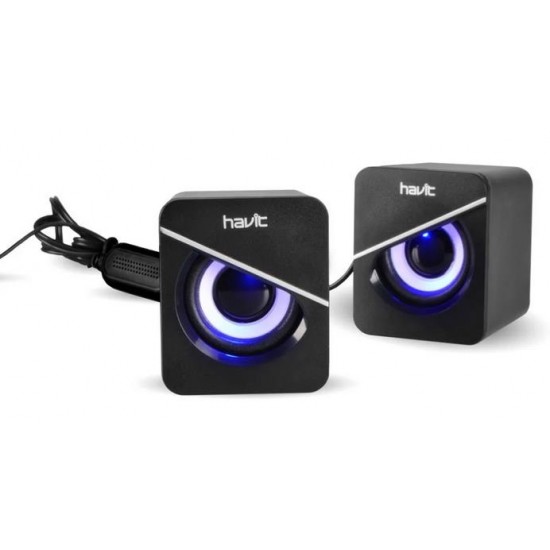 HAVIT SK717  ΗΧΕΙΑ DESKTOP 2.0, USB 2.0, ΜΕ LED