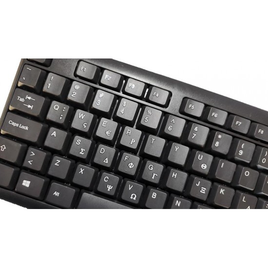 APPROX ΠΛΗΚΤΡΟΛΟΓΙΟ USB MK210 BLACK GREEK