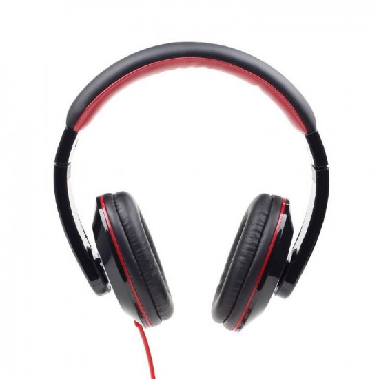 GEMBIRD HEADSET BOSTON ΜΑΥΡΟ ΜΕ ΚΟΚΚΙΝΟ MHS-BOS