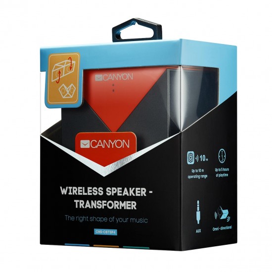 CANYON CBTSP4BO BLUETOOTH HXEIO ΓΚΡΙ ΠΟΡΤΟΚΑΛΙ