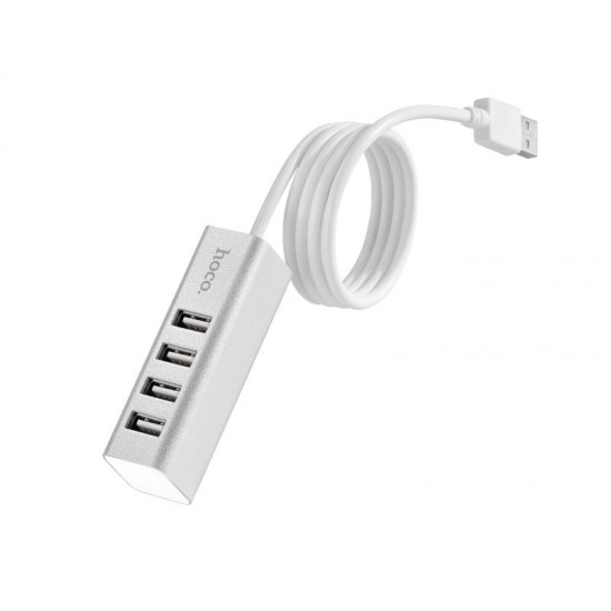 HOCO USB HUB 2.0, 4 PORT, ΚΑΙ ΦΟΡΤΙΣΗ, HB1, ΑΣΗΜΙ