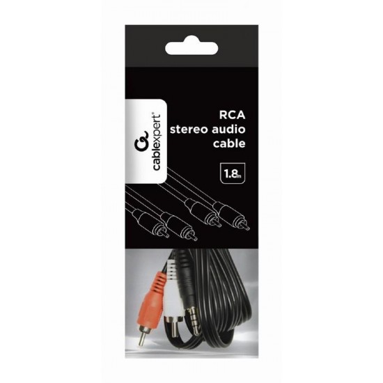 CABLEXPERT ΚΑΛΩΔΙΟ ΗΧΟΥ RCA x 2 TO RCA x 2 , 1.8m