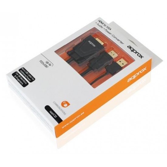 APPROX ΑΝΤΑΠΤΟΡΑΣ HDMI to VGA with AUDIO OUTPUT