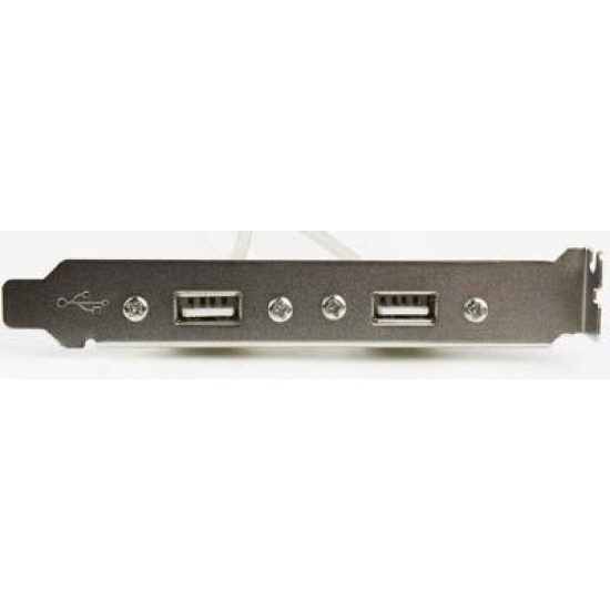 CABLEXPERT DUAL USB 2.0 RECEPTACLE ON BRACKET