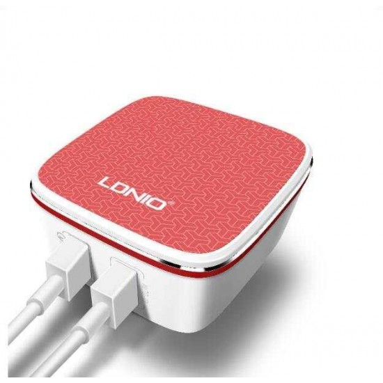 LDNIO A2405Q ΦΟΡΤΙΣΤΗΣ QC3.0 2 PORTS + 1M LIGHTNING CABLE, 18W