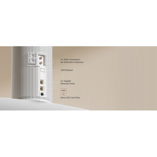 CUDY P2 5G SA/NSA, AX3000 WIFI 6 ROUTER, 5G/4G DUAL CONNECTION, MIMO