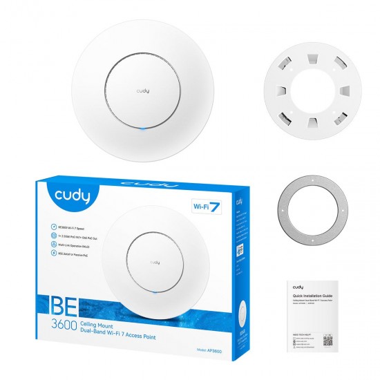 CUDY BE3600, 2.5G, WIFI 7, ACCESS POINT ΟΡΟΦΗΣ