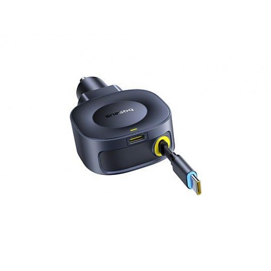 BASEUS PRIME TRIP VR2, ΦΟΡΤΙΣΤΗΣ ΑΥΤΟΚΙΝΗΤΟΥ, ΠΤΥΣΣΟΜΕΝΟ ΚΑΛΩΔΙΟ, 30W, ΜΑΥΡΟ