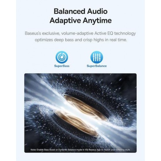 BASEUS BASS BP1 PRO, ΑΣΥΡΜΑΤΑ ΑΚΟΥΣΤΙΚΑ, TWS, ANC, IN EAR, ΜΑΥΡΑ