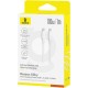 BASEUS SILKY SERIES, ΚΑΛΩΔΙΟ ΓΡΗΓΟΡΗΣ ΦΟΡΤΙΣΗΣ, TYPE-C ΣΕ TYPE-C, 100W, 1m, ΛΕΥΚΟ