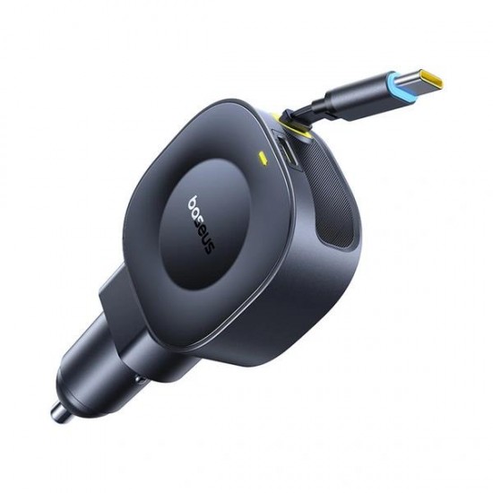 BASEUS PRIMETRIP VR2, ΦΟΡΤΙΣΤΗΣ ΑΥΤΟΚΙΝΗΤΟΥ, ΜΕ ΑΝΑΔΙΠΛΟΥΜΕΝΟ ΚΑΛΩΔΙΟ TYPE-C, 45W, ΜΑΥΡΟΣ