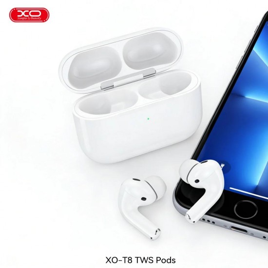 XO T8, 8th GENERATION, ΑΣΥΡΜΑΤΑ ΑΚΟΥΣΤΙΚΑ, TWS, ΛΕΥΚΑ