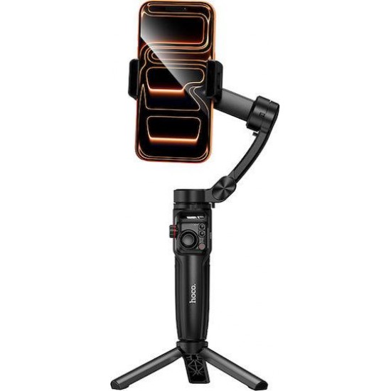 HOCO K91 ΤΡΙΑΞΟΝΙΚΟ GIMBAL, BLUETOOTH 5.2, 1800MAH, ΜΑΥΡΟ