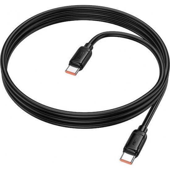 HOCO X115 SURPASS ΚΑΛΩΔΙΟ ΦΟΡΤΙΣΗΣ, 100W, TYPE-C, 1M, ΜΑΥΡΟ
