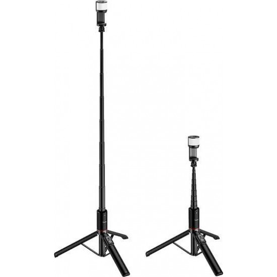 HOCO K34 ΒΑΣΗ LIVE BROADCAST ΜΕ ΦΩΣ, BLUETOOTH 5.2, 75MAH, ΜΑΥΡΟ