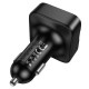HOCO E87 DELTA CAR BLUETOOTH FM TRANSMITTER, 35W, ΜΑΥΡΟ