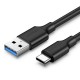 Ugreen US184 20882 USB-A 3.0 / USB-C 3A cable 1m - black