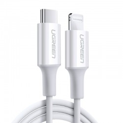 Ugreen US171 Lightning - USB-C MFi PD cable 20W 480Mb/s 1m - white
