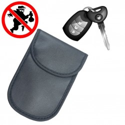 Anti-theft case for car keys blocking radio waves Keyless Faraday Box cover Faraday cage 14 cm with 10 cm black