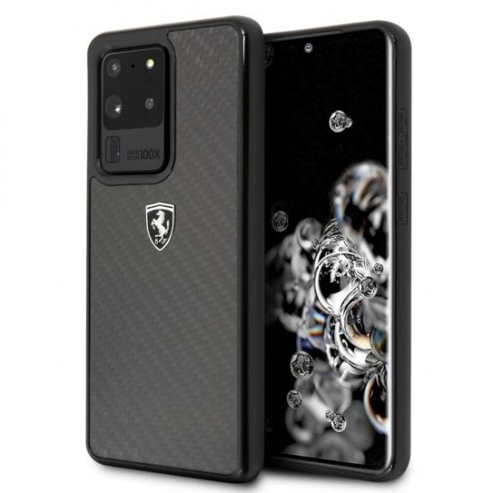 Ferrari Carbon Heritage Case for Samsung Galaxy S20 Ultra - Black