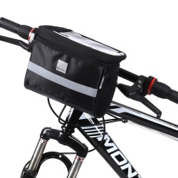 Wozinsky Bike Handlebar Bag with Phone Case 2L Black (WBB12BK)