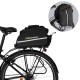 Wozinsky large bike rack bag 35l + rain cover black (WBB19BK)