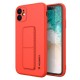 Wozinsky Kickstand Case silicone case with stand iPhone 11 Pro Max red