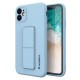 Wozinsky Kickstand Case iPhone 11 Pro Max Silicone Case with Stand Light Blue