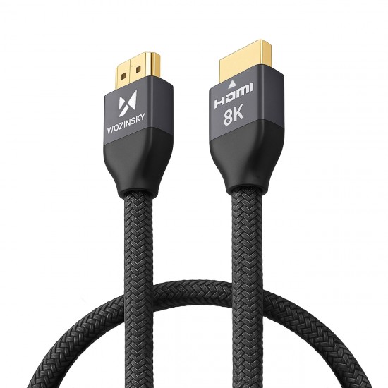Wozinsky HDMI 2.1 Cable 8K 60 Hz 48 Gbps / 4K 120 Hz / 2K 144 Hz 1 m Silver (WHDMI-10)