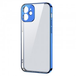 Joyroom New Beauty Series ultra thin case with electroplated frame for iPhone 12 Pro dark-blue (JR-BP743)
