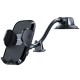 Joyroom car phone holder with flexible arm for dashboard or windshield, black (JR-ZS259)