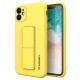 Wozinsky Kickstand Case silicone case with stand Samsung Galaxy A72 4G yellow