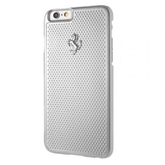 Ferrari Perforated Aluminum case for iPhone 6 / 6S - silver